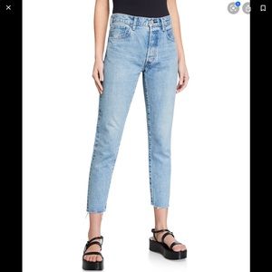 Moussy Vintage True Indigo Tapered High-Rise Jeans